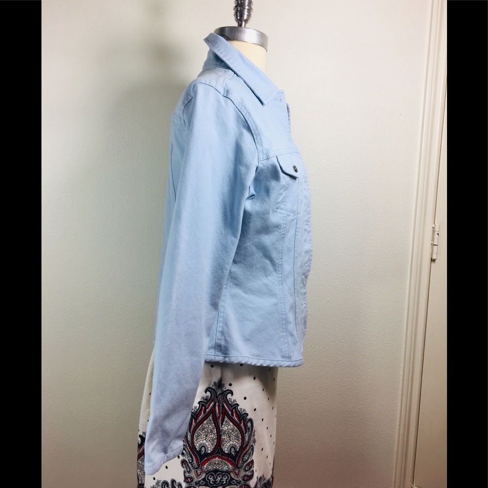 Faconnable Women Blue Denim Jacket Sz. S - Picture 2 of 6